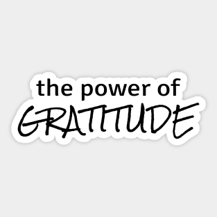 Power of Gratitude Sticker